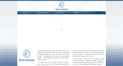 Desktop Screenshot of firstorientalgroup.com